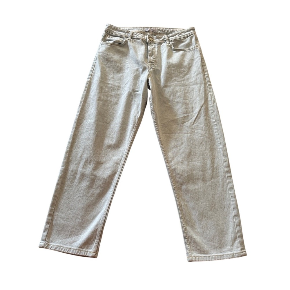 Denim Co. Relaxed Stretch Light Wash Jeans Men's W38 L30 Straight Leg Cotton